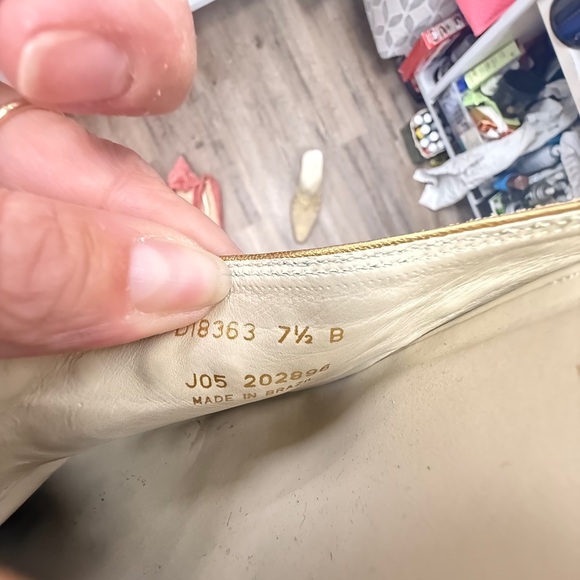 Cole Haan Women's Tan Mules with Gold Accents - Picture 3 of 3